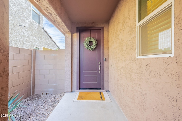 view of entrance to property