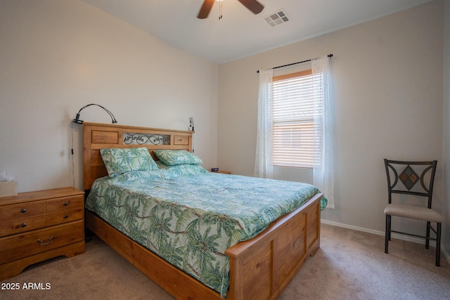 34979 N 30th Ave, Phoenix, AZ 85086 - bedroom with light colored carpet, baseboards, and ceiling fan