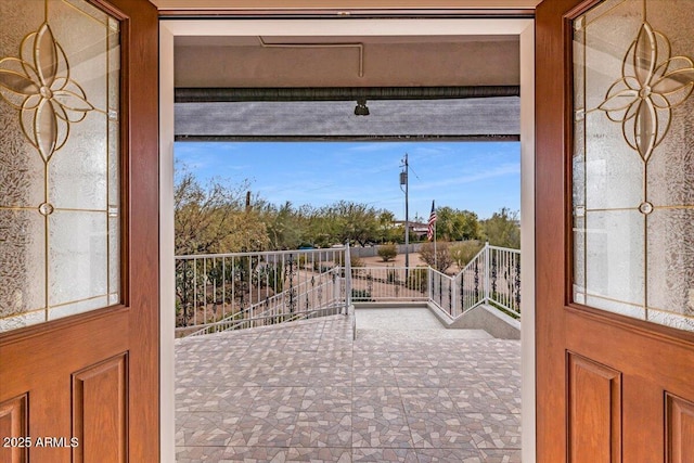 view of doorway to outside