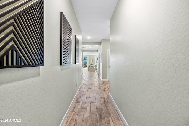 hall featuring hardwood / wood-style floors