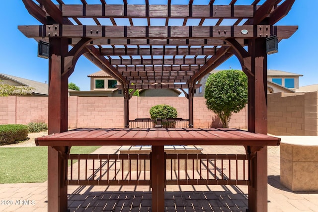 10910 E Sebring Ave, Mesa, AZ 85212 - view of patio / terrace with a pergola