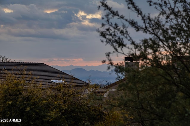 view of mountain feature