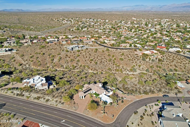 aerial view featuring a mountain view