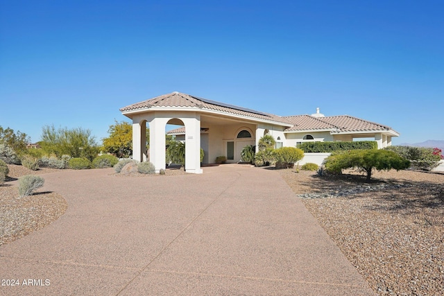 view of mediterranean / spanish-style house