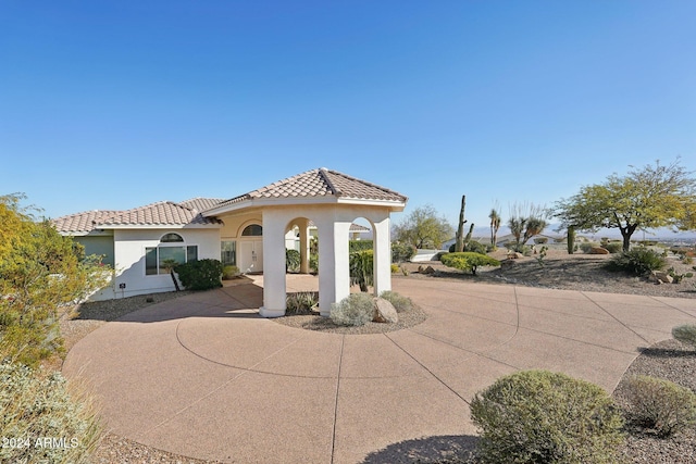 view of mediterranean / spanish house