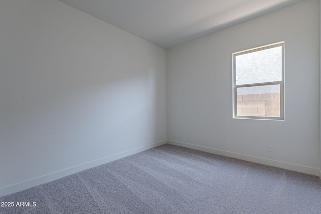 spare room with carpet floors