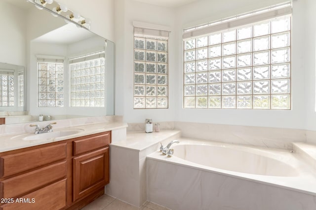 7231 W Lone Cactus Dr, Glendale, AZ 85308 - full bath with healthy amount of natural light, vanity, and a bath