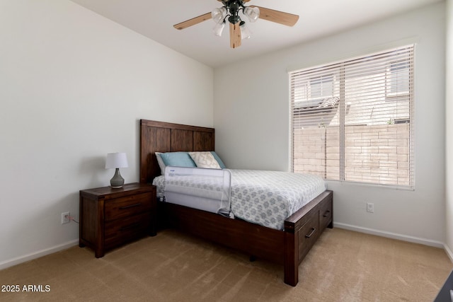 7231 W Lone Cactus Dr, Glendale, AZ 85308 - bedroom featuring light colored carpet, multiple windows, and baseboards