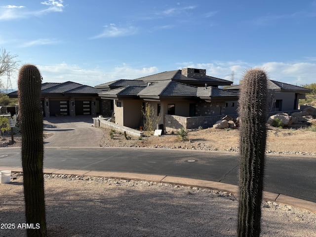 9750 E Troon N Dr, Scottsdale, AZ 85262 - view of front of property featuring decorative driveway and stucco siding
