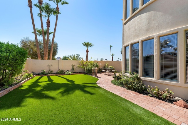 view of yard with a patio