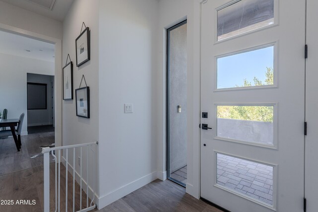 33766 N 86th St, Scottsdale, AZ 85266 - entryway featuring dark wood finished floors and baseboards