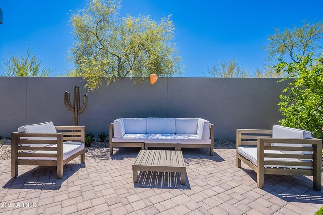 33766 N 86th St, Scottsdale, AZ 85266 - view of patio / terrace featuring an outdoor living space