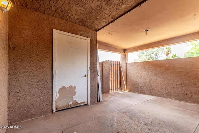 view of patio with fence