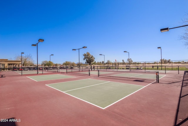 view of sport court with community basketball court and fence