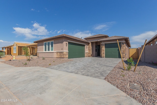 view of front of house featuring a garage