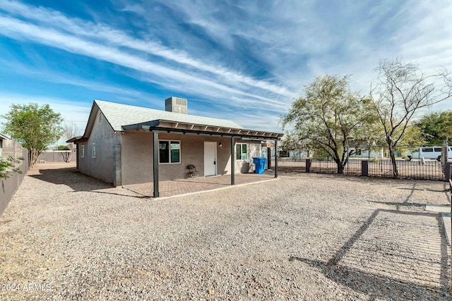 view of rear view of property