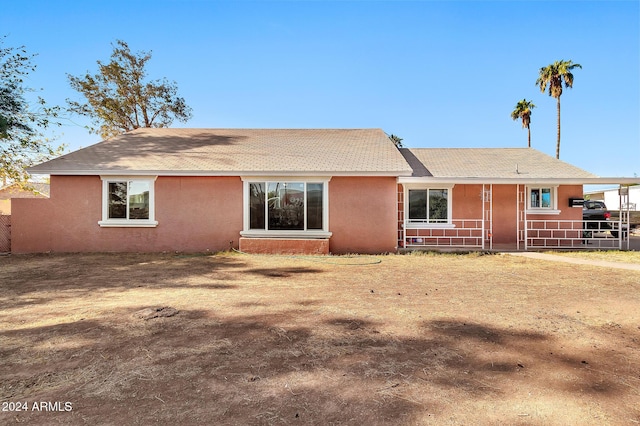 view of rear view of property