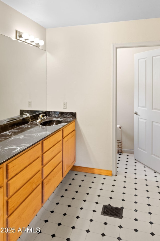 bathroom featuring vanity