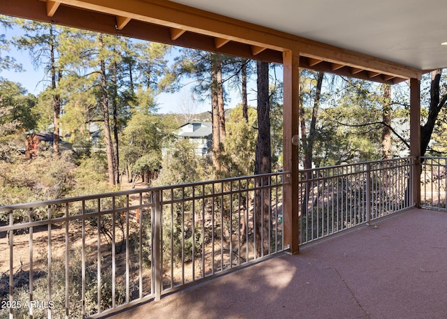 view of balcony