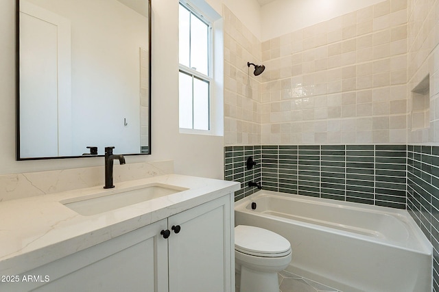 6832 N 178th Ln, Waddell, AZ 85355 - full bath with shower / bathing tub combination, toilet, and vanity