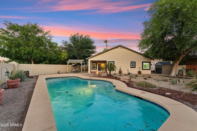 1924 S Rome St, Gilbert, AZ 85295 - view of swimming pool with a fenced backyard and a patio