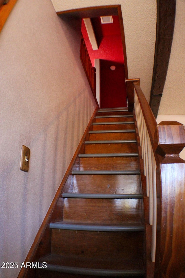 view of stairway