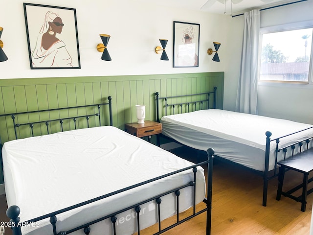 bedroom featuring hardwood / wood-style floors