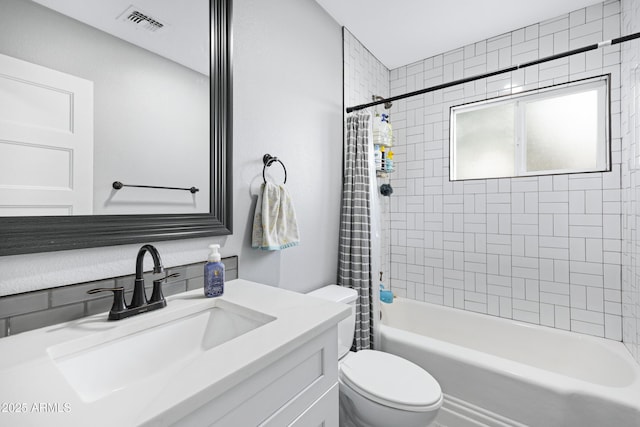 1615 E Roma Ave, Phoenix, AZ 85016 - full bath with toilet, shower / bath combo with shower curtain, and vanity