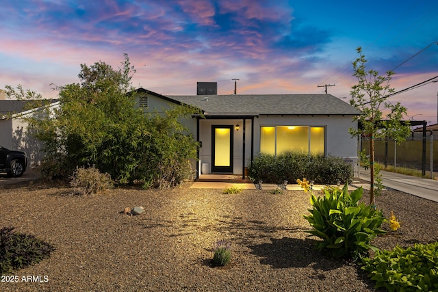 1615 E Roma Ave, Phoenix, AZ 85016 - view of front of house with roof with shingles and stucco siding