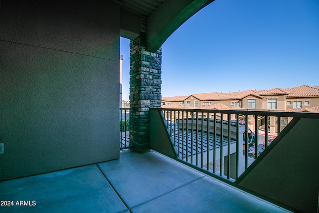 view of balcony