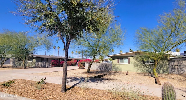 exterior space with fence