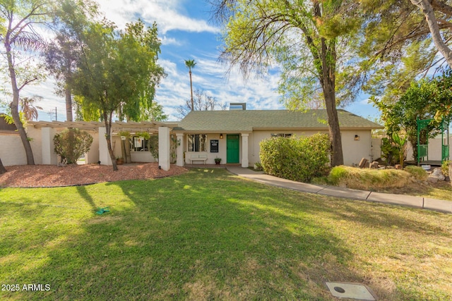 430 N Vineyard, Mesa, AZ 85201 - ranch-style house featuring stucco siding and a front yard