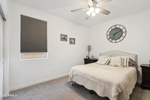 1135 E Barrus Dr, Casa Grande, AZ 85122 - carpeted bedroom with baseboards and a ceiling fan