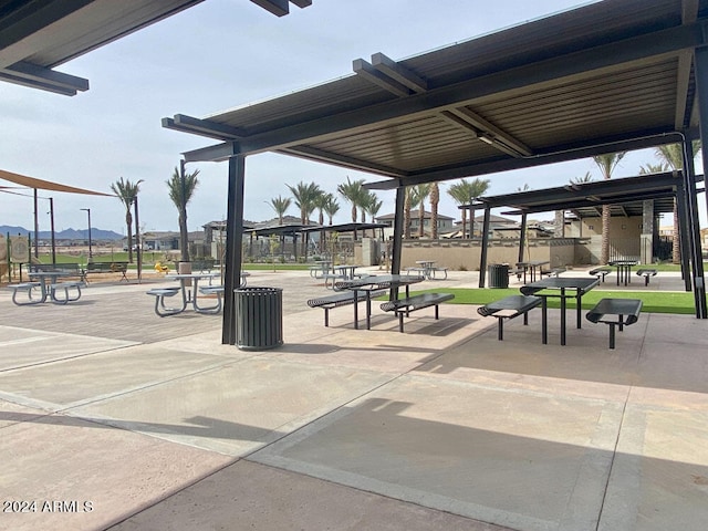 view of community featuring a patio area