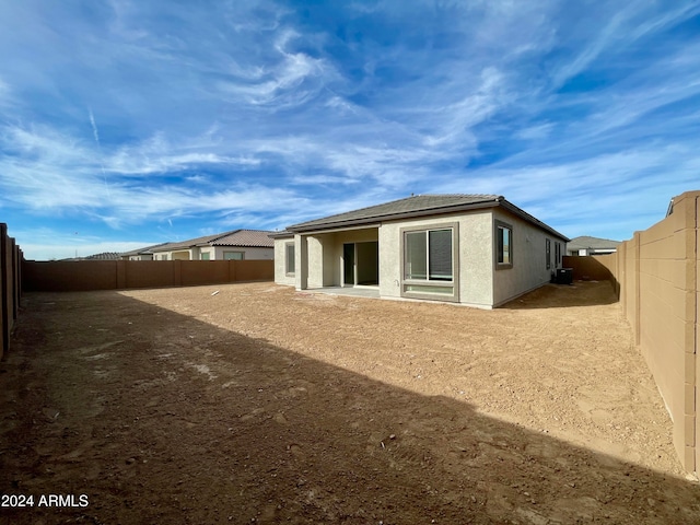 rear view of house with a patio area