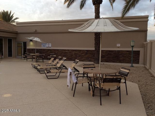 view of patio / terrace featuring outdoor dining space