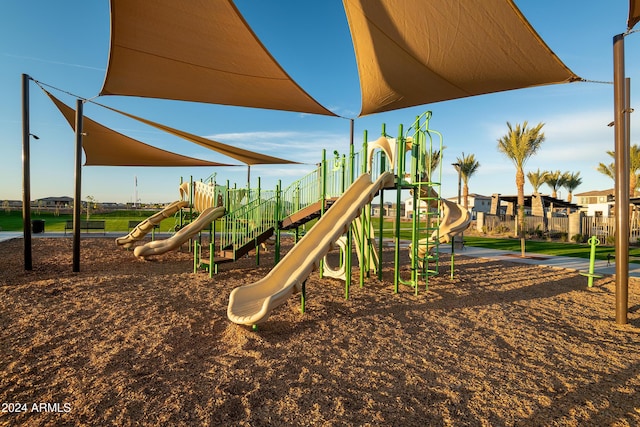 view of jungle gym