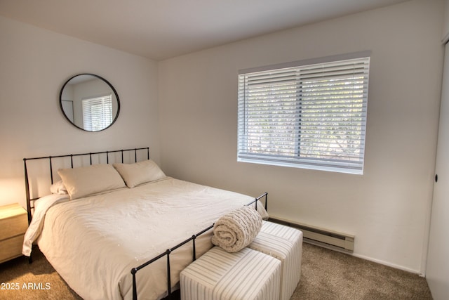 2273 Trail Cir, Overgaard, AZ 85933 - bedroom with carpet floors, baseboard heating, and baseboards