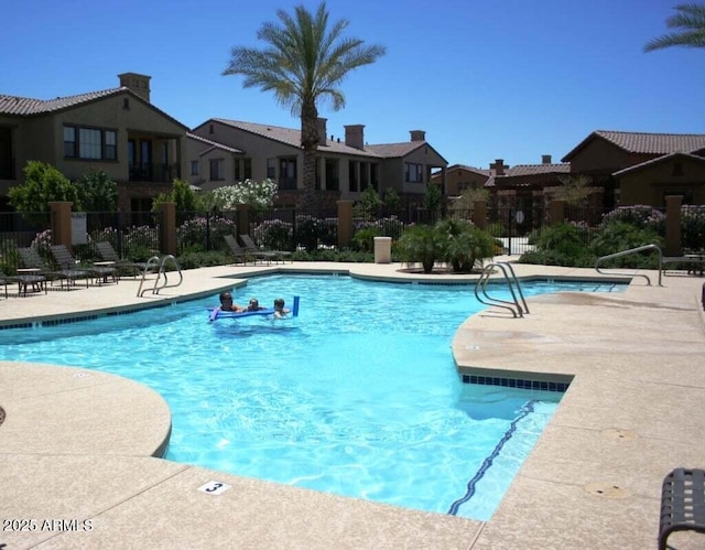 view of pool with a patio