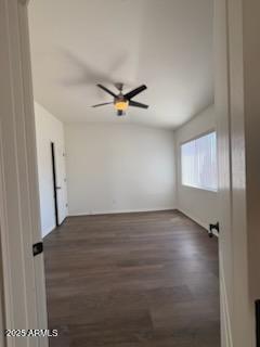 500 S Santa Fe Trl, Cornville, AZ 86325 - spare room with wood finished floors and ceiling fan
