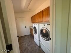 500 S Santa Fe Trl, Cornville, AZ 86325 - laundry room featuring washer and dryer and cabinet space