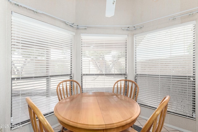 dining room featuring wallpapered walls