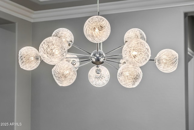 interior details with crown molding