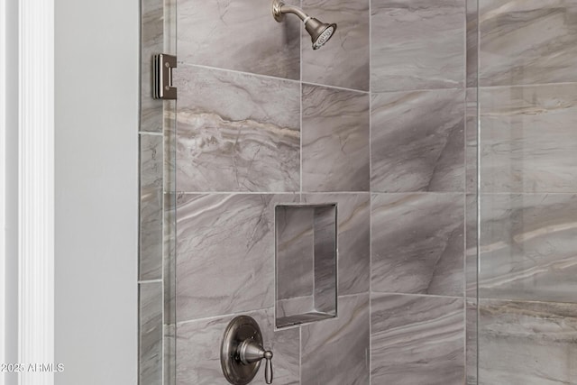 details featuring a stall shower