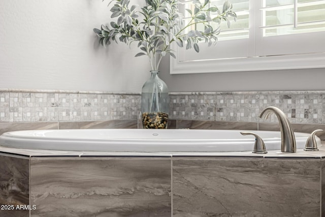 bathroom with a bath