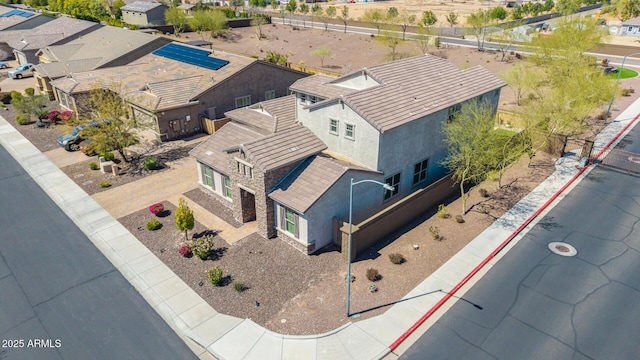 bird's eye view featuring a residential view