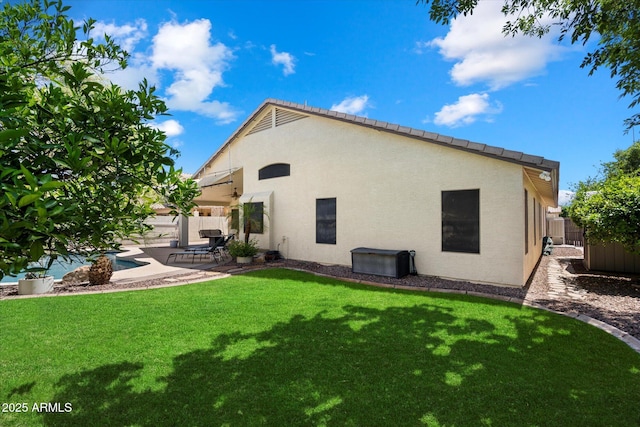 420 S Dodge Dr, Chandler, AZ 85225 - back of property with a patio area and stucco siding