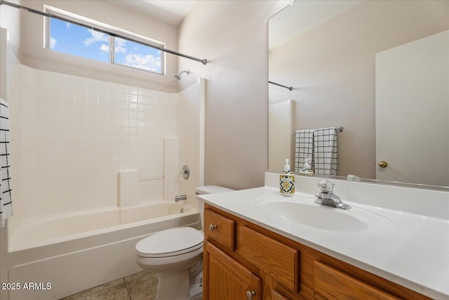 40614 N Key Ln, Anthem, AZ 85086 - bathroom with shower / tub combination, vanity, and tile patterned floors