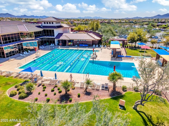 40614 N Key Ln, Anthem, AZ 85086 - community pool with a mountain view