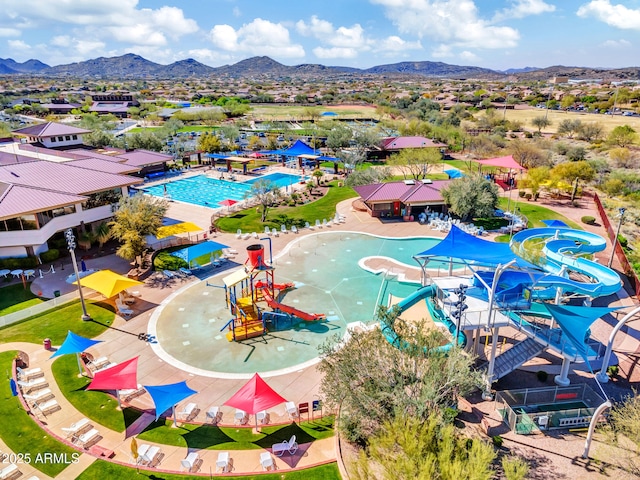 40614 N Key Ln, Anthem, AZ 85086 - aerial view of mountains and a pool area